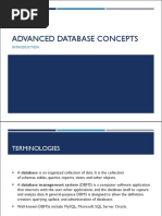 Advanced Database Concepts