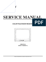 Service Manual: Color Television Receiver