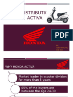 Sales & Distribution of Honda Activa: BY, Hari Thirumal PGP B'03