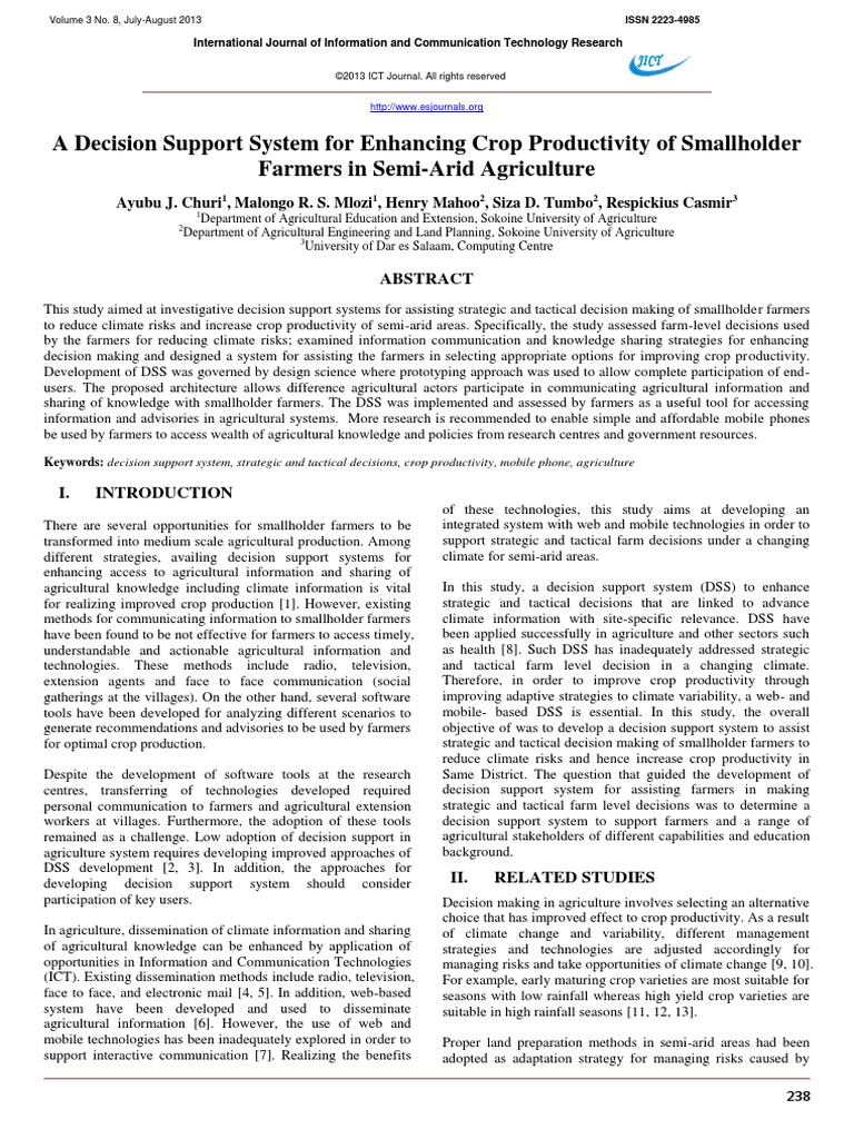 Vol3no8 2 | PDF | Decision Support System | Databases