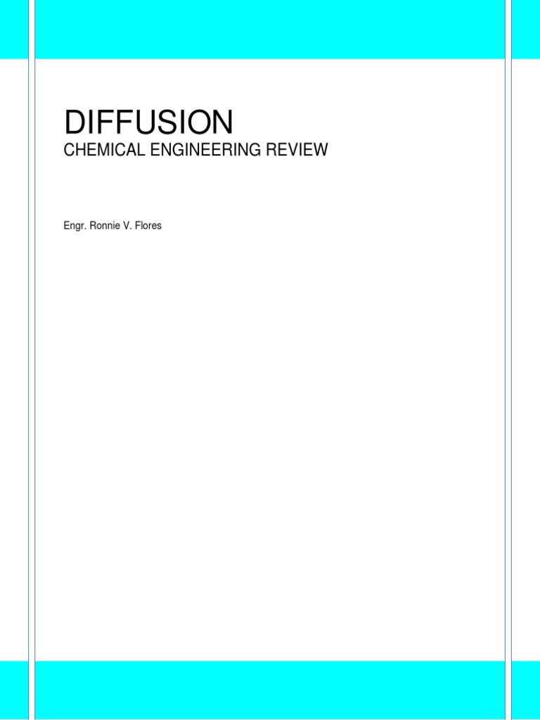 Diffusion Lecture Notes | PDF | Diffusion | Chemical Engineering
