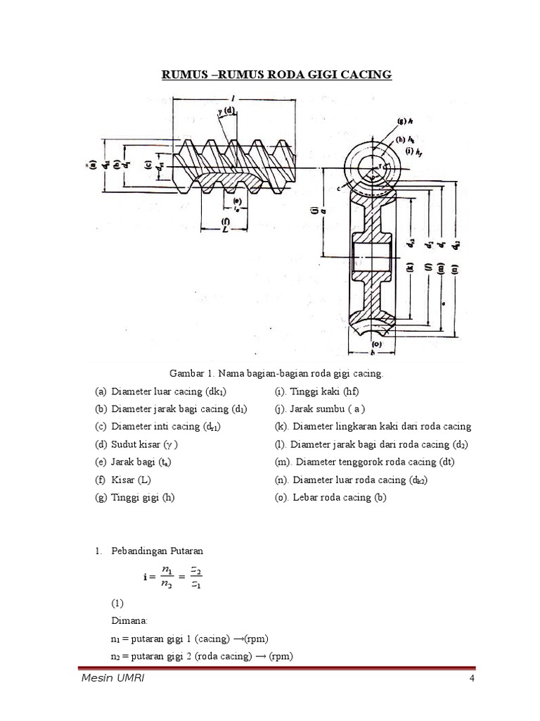 10. Rumus2 Roda Gigi Cacing