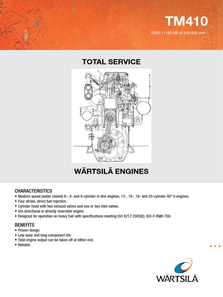 TM410 Leaflet | Cylinder (Engine) | Piston