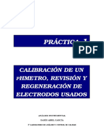 Practica 1. Calibración de Phmetros y Revisión Electrodos