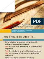 IB DP SL MATHEMATICS - ARITHMETIC SEQUENCES & SERIES