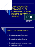 LA PREVENCIÓN PRIMARIA EN EL CAMPO DE LA.ppt