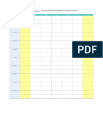 Plantilla de Excel para Horario Escolar
