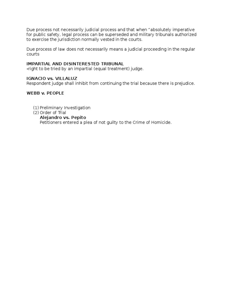 Military Tribunals & Due Process | PDF