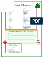 Using Christmas Collocations From Above Make Sentences