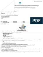 Return shipment details and proforma invoice