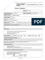 034 COSHH Assessment Record Substance (Barium Chloride)