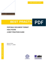 AIIM-ASTM BP01-2008 Best Practices. Portable Document Format Healthcare. a Best Practices Guide