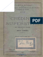 Artur Gorovei - Credinţe Şi Superstiţii Ale Poporului Român