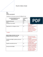 Fisa de Evaluare A Lectiei