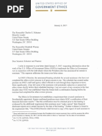 OGE Letter on Trump Cabinet Picks