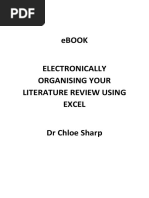 Electronically Organising Your Literature Review