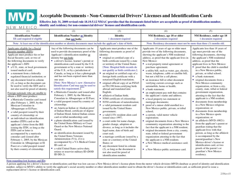 Acceptable Documents Chart 23Nov2015Final | PDF | Social Security ...