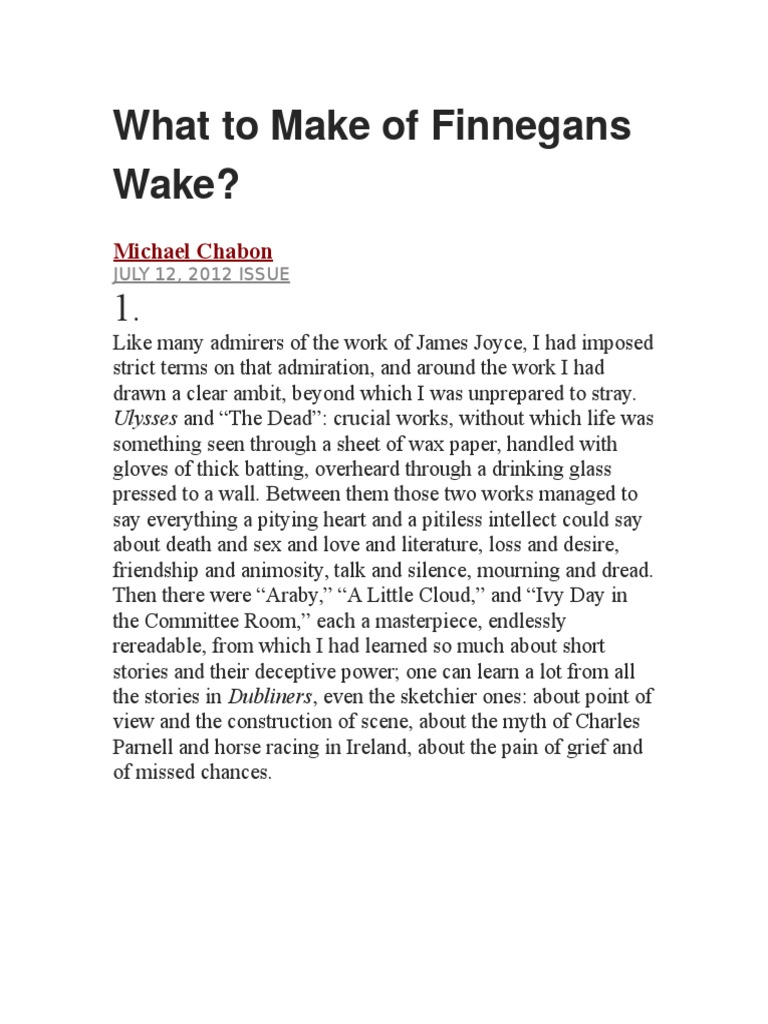 What To Make of Finnegans Wake PDF James Joyce Ulysses (Novel)