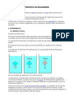 Principio de Arquímedes: experimento para comprobar la teoría y determinar la densidad de cuerpos