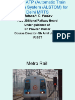 Mahesh C.Yadav: AESTE/Signal/Railway Board Under Guidance of SH Praveen Kumar Course Director-Sh Amit Jain PS Iriset