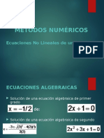 Ecuaciones No Lineales - Metodo Grafico