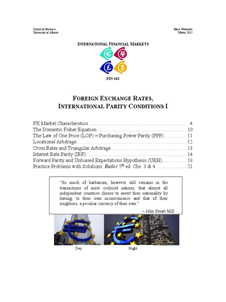 A Fx Rates Intl Parity Conds Exchange Rate Euro - 