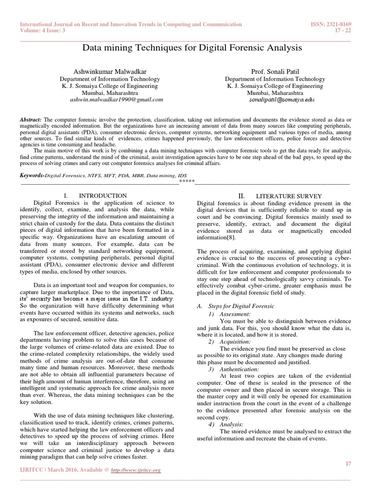 5 1457765073 - 12-03-2016 PDF | PDF | Computer Forensics | Digital ...