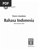 Kunci Pr Bahasa Indonesia 10a K 13