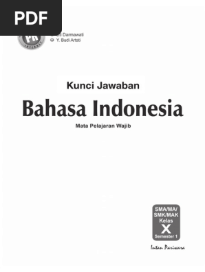 Kunci Pr Bahasa Indonesia 10a K-13 Pdf