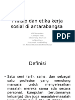 Prinsip Dan Etika Kerja Sosial Di Antarabangsa