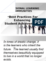 Professional Learning Communities ": Best Practices For Enhancing Student Achievement"