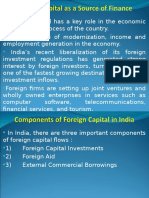 Foreign Capital As A Source of Finanace