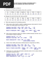 Redox Tutorial Answers