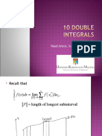 Recall key properties of double integrals
