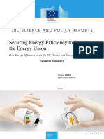 2015-12-09 Securing Energy Effciency To Secure The Energy Union Executive Summary