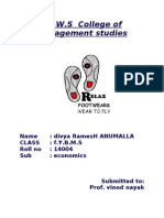 S.I.W.S College of Management Studies: Name: Divya Ramesh Anumalla Class: F.Y.B.M.S Roll No: 14004 Sub: Economics