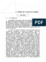 DÉCIO, João. Notas Sobre A Poesia de Álvaro de Campos