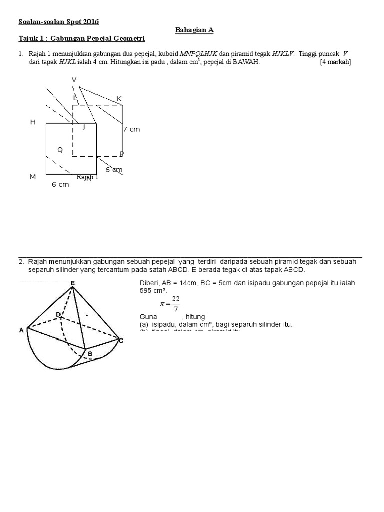 Soalan Spot Matematik Pdf