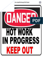 Danger - Hot Work Are in Progress