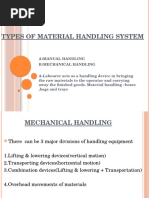 Types of Material Handling System