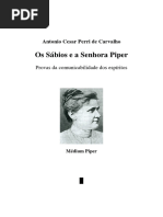Antonio Cesar Perri de Carvalho - Os Sabios e a Sra Piper