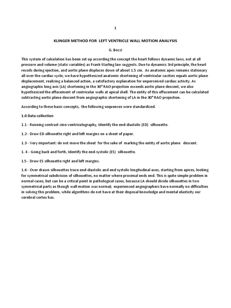 Left Ventricle Wall Motion | PDF | Ventricle (Heart) | Standard Deviation