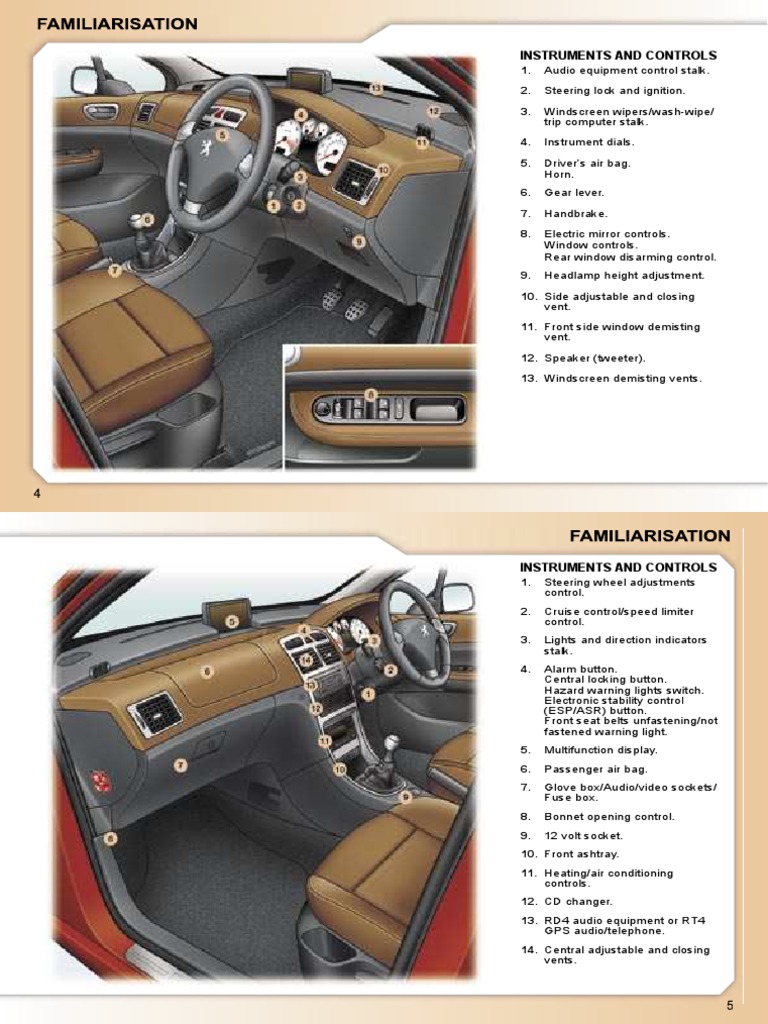 Peugeot 307 user manual Automatic Transmission Manual