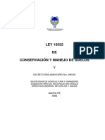 Ley 10.552 de Conservación y Manejos de Suelos