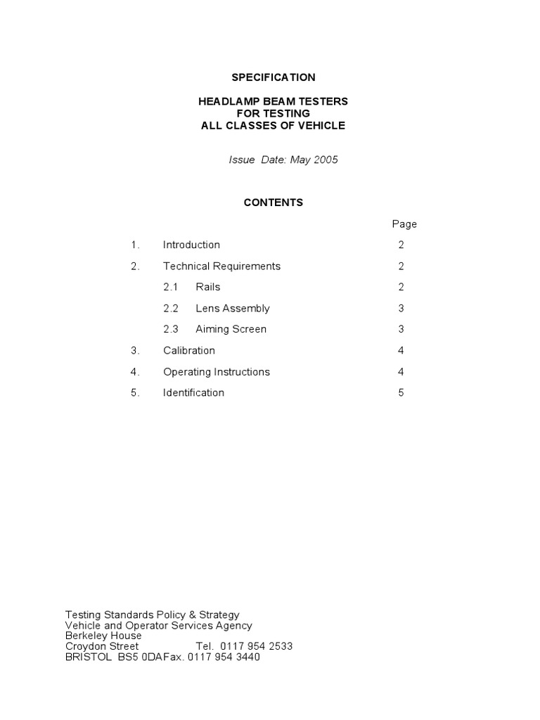 Headlight Aligner Pdf Headlamp Calibration