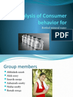 Analysis of Consumer Behavior For