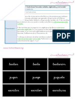 Caja 5 Sustantivos Derivados Verbales Adjetivales y Nominales Letra Ligada PDF