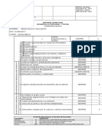 Informe Desarrollo Personal Quinto Basico