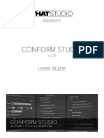 Conform Studio v1.0 User Guide PDF