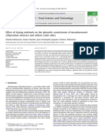 Effect of Drying Methods On The Phenolic Constituents of Meadowsweet (Filipendula Ulmaria) and Willow (Salix Alba)